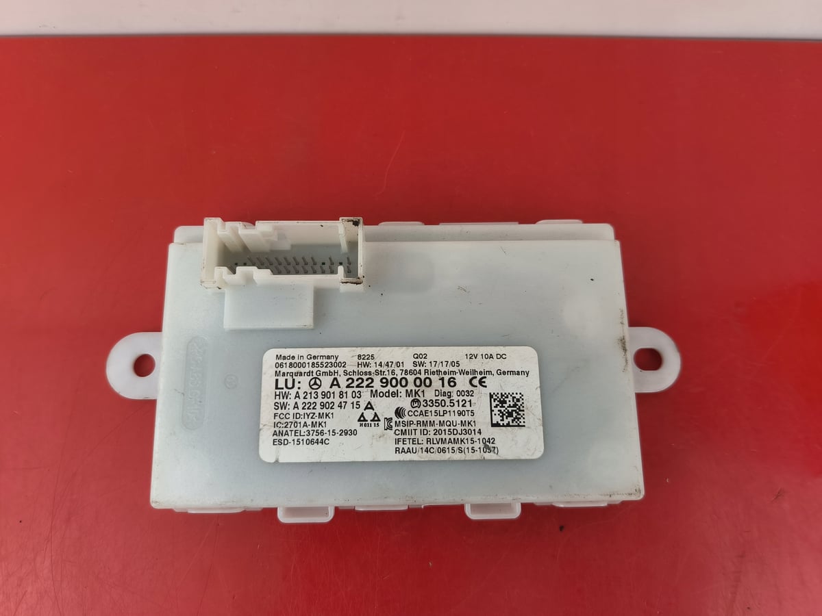 Moduł Sterownik Keyless Mercedes W205 W213 W222 W253 W257 W290 A2229000016