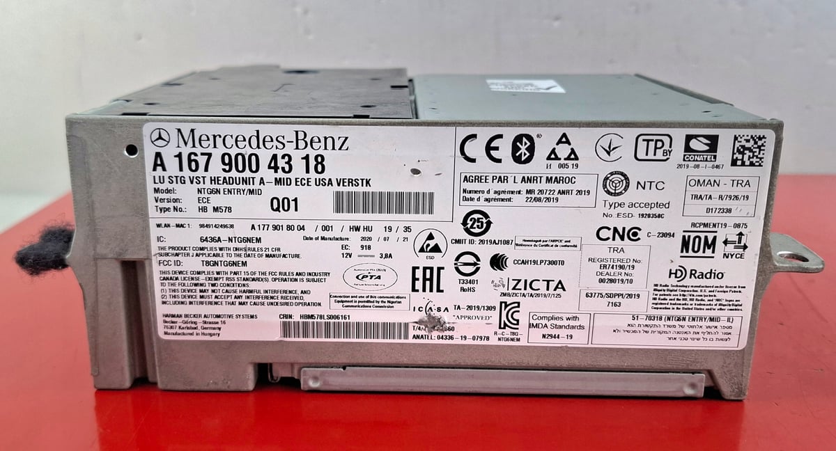 Mercedes-Benz GLE W167 Moduł sterownik radio/nawigacji A1679004318