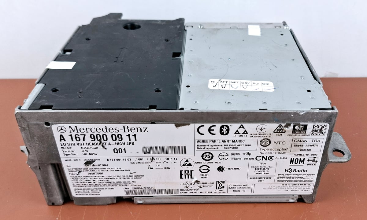 Mercedes-Benz W167 Nawigacja Multimedia NTG6 High JPN A1679000911