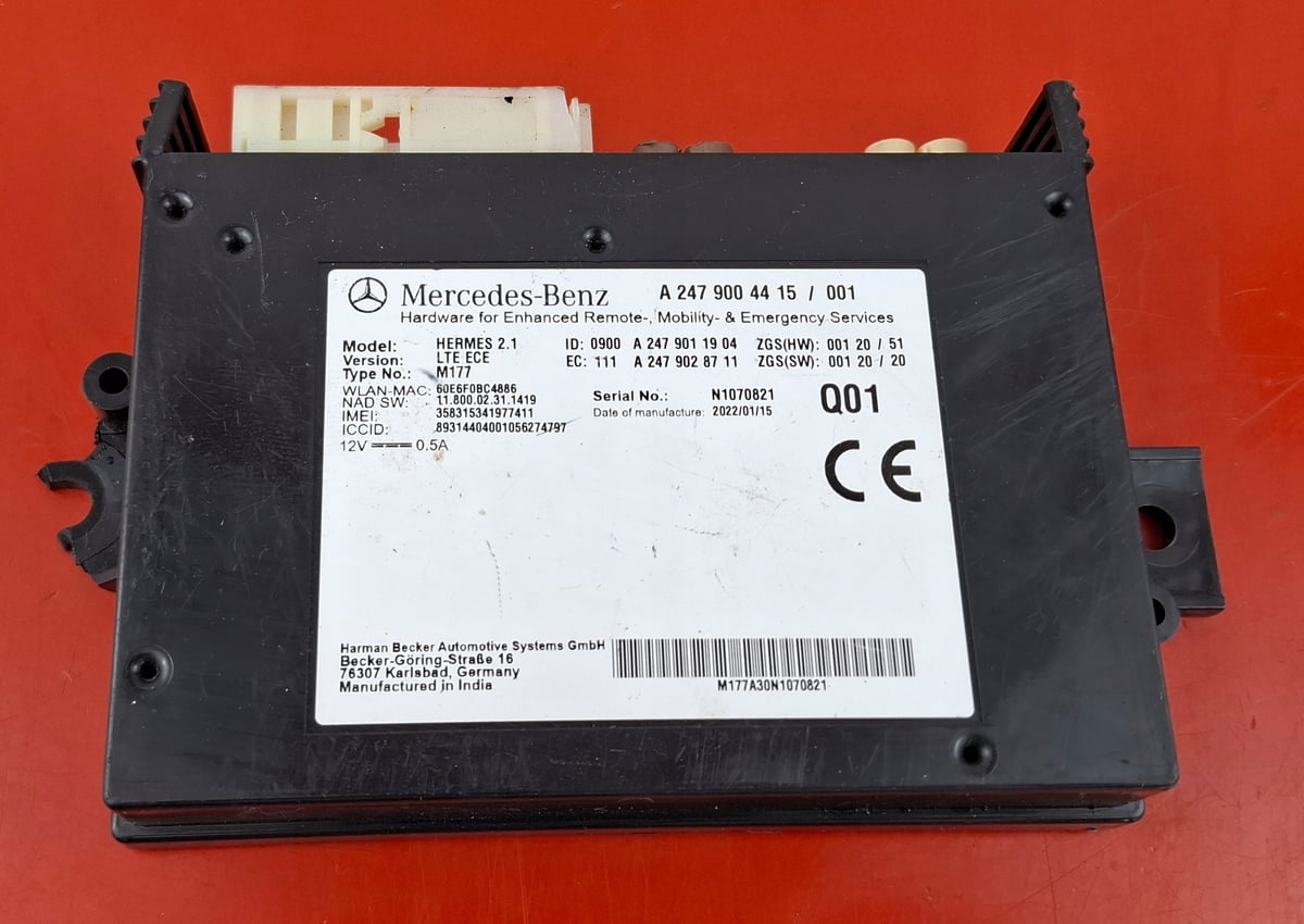 Mercedes-Benz W247 Moduł / Sterownik OnLine TELEMATIC SOS A2479004415