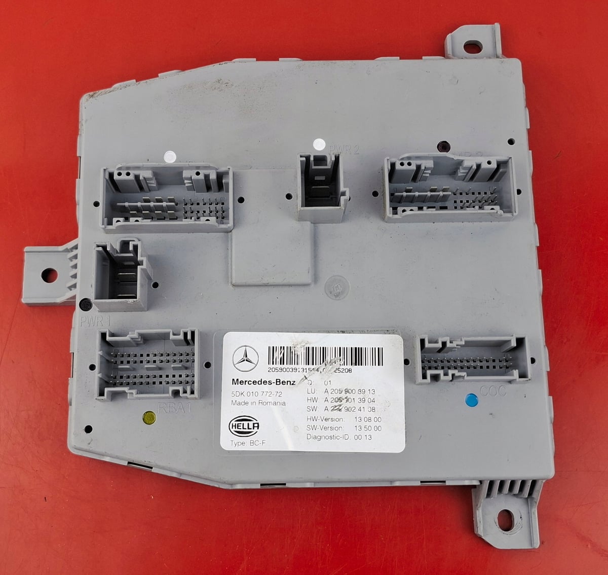 Mercedes Benz C Class S205 Front SAM Control Module A2059003913
