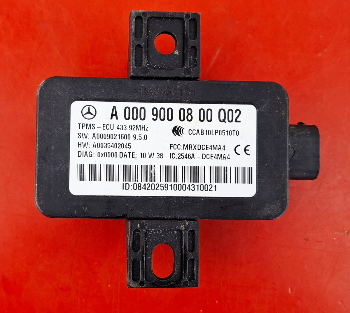 Mercedes-Benz E W212 Moduł kontroli ciśnienia opon A0009000800