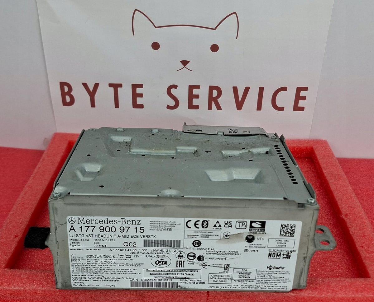 Mercedes-Benz Radio Nawigacja Multimedia NTG7 MID ECE VERSTK A1779009715