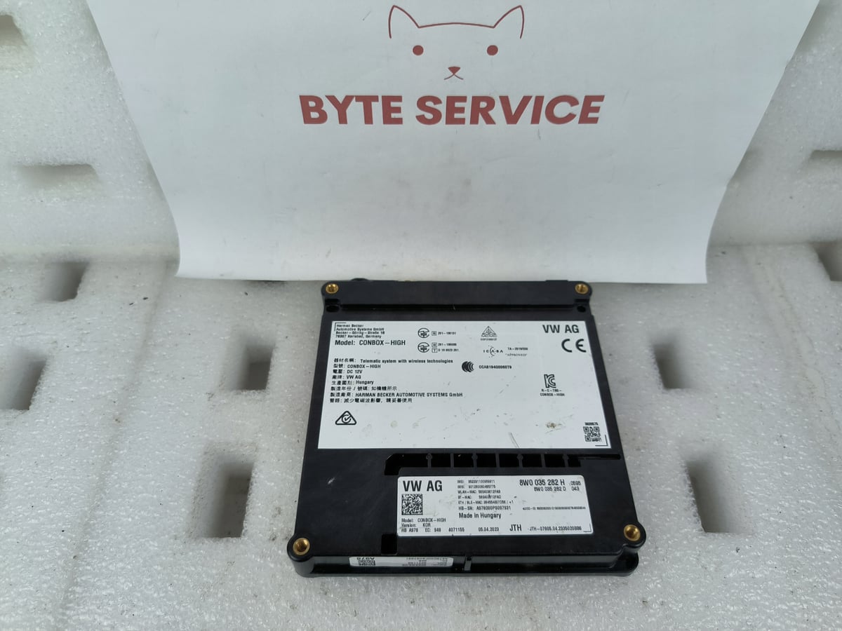 VW AG AUDI STEROWNIK WZYWANIA POMOCY SOS CON-BOX 8W0035282H