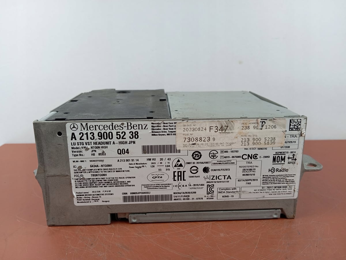 Mercedes-Benz W213 Radio Nawigacja Multimedia NTG6 High JPN A2139005238