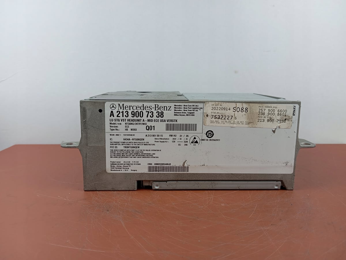 Mercedes-Benz W213 Nawigacja Multimedia NTG6 MID ECE USA VERSTK A2139007338