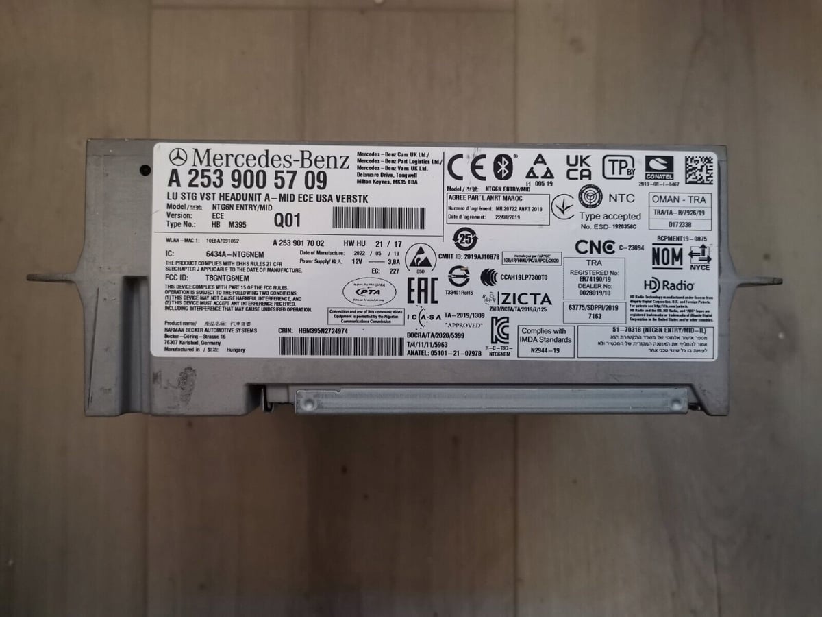 Nawigacja Mercedes NTG6 MID ECE USA A2539005709 Nowy
