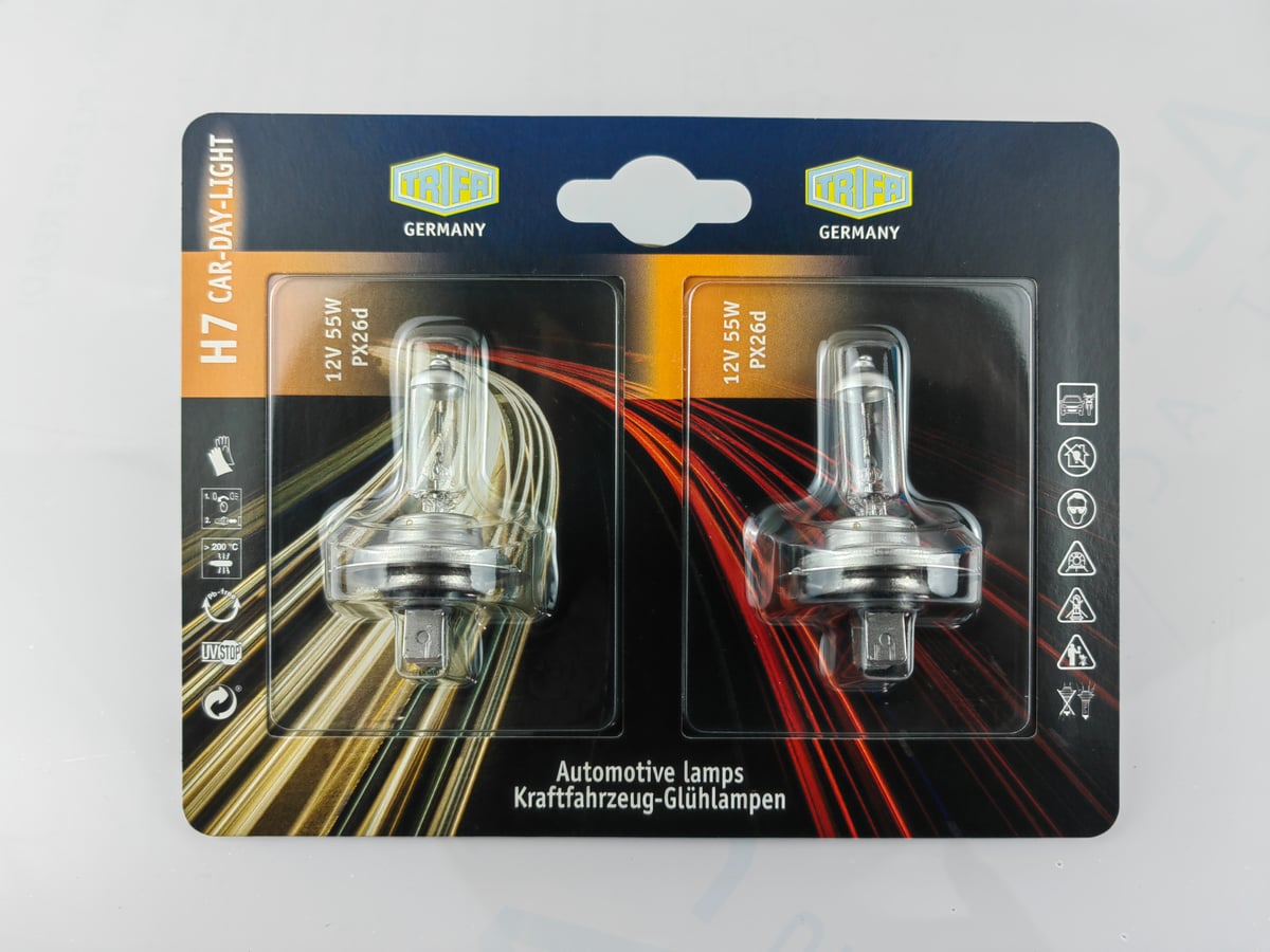 TRIFA Żarówki samochodowe H7 Car-Day-Light 12V 55W PX26d 41607-501 2szt.