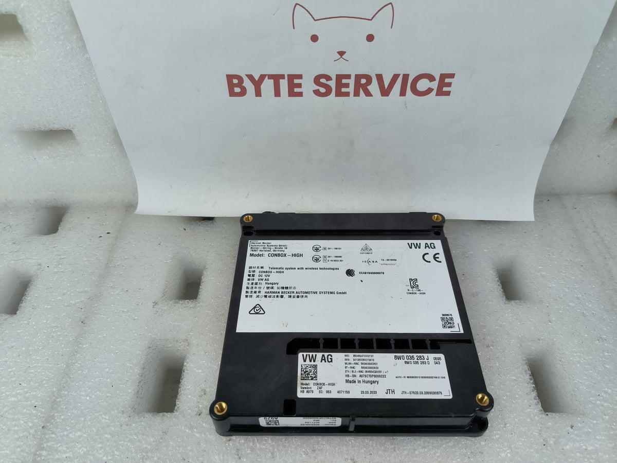 VW AG AUDI STEROWNIK WZYWANIA POMOCY SOS CON-BOX 8W0035283J