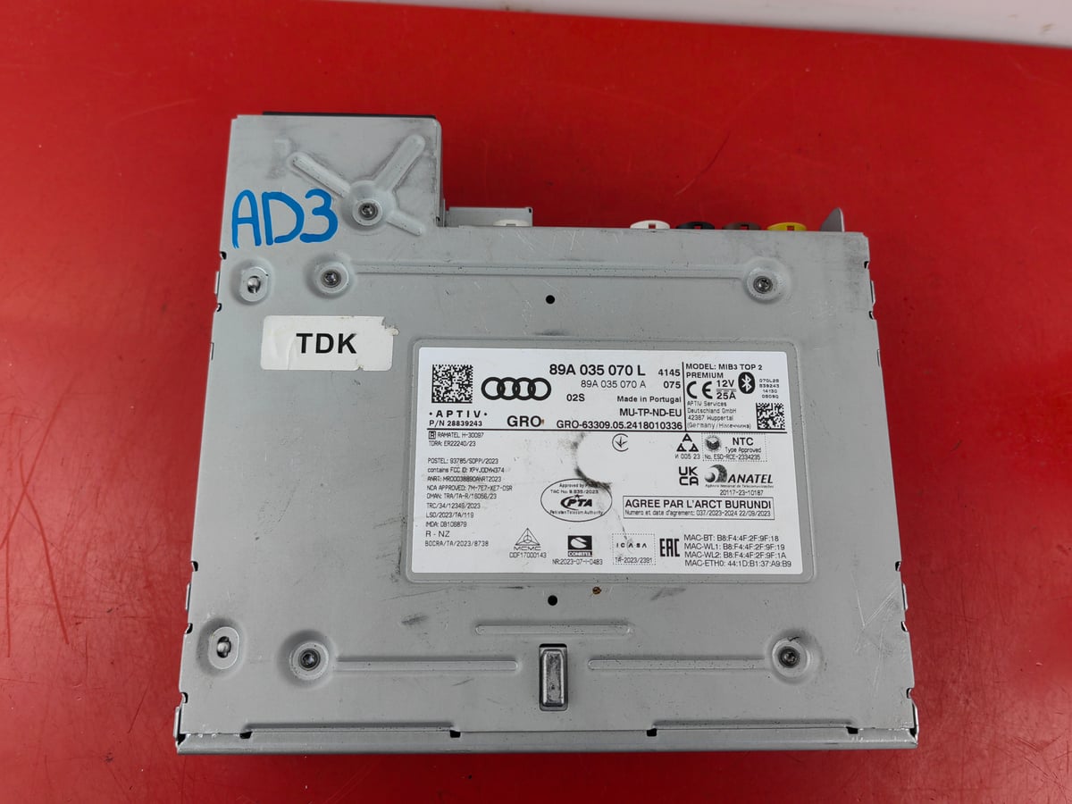 Audi Q4 e-tron Stacja multimedialna 89A035070L (AD3)