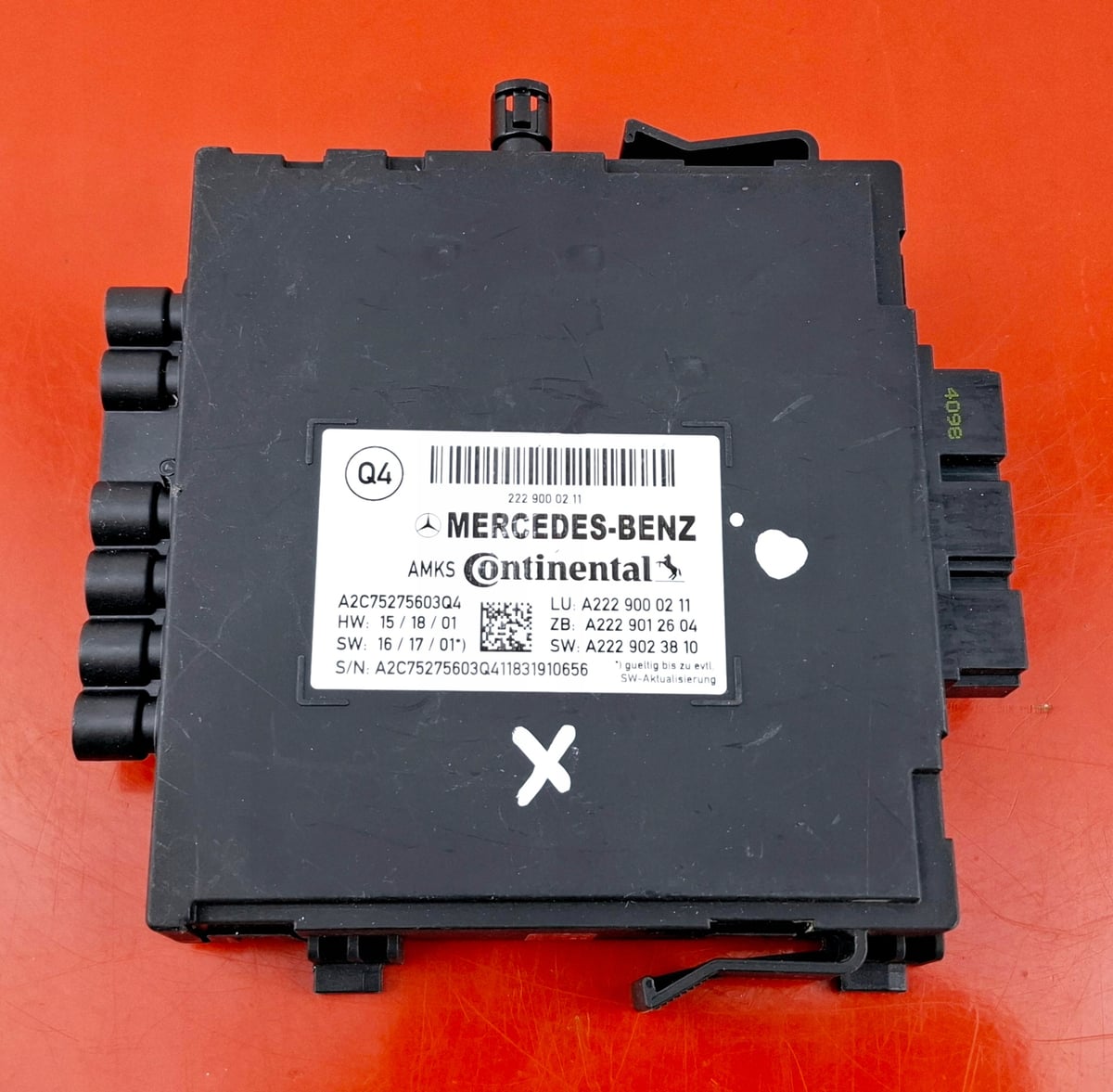Mercedes-Benz S-Class W222 Sterownik siedzenia A2229000211 Uszkodzony