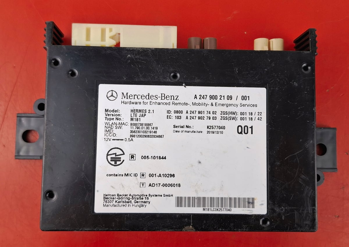 Mercedes-Benz GLA H247 Moduł sterownik SOS A2479002109