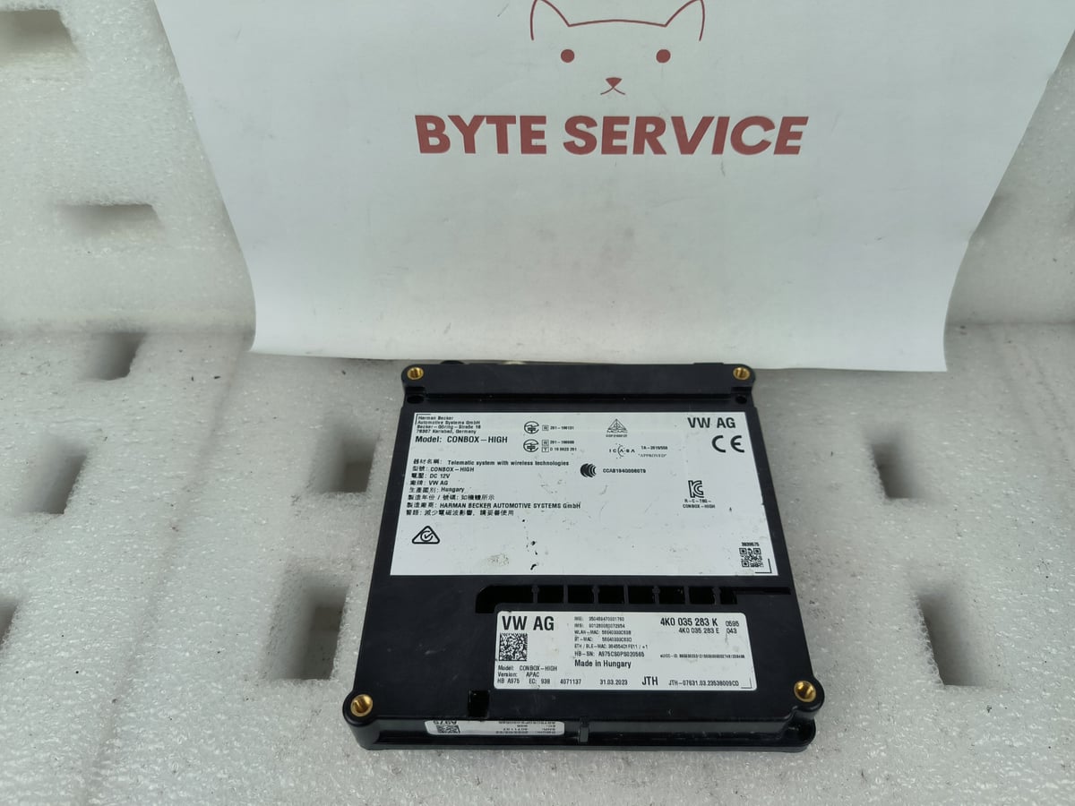 VW AG AUDI STEROWNIK WZYWANIA POMOCY SOS CON-BOX 4K0035283K