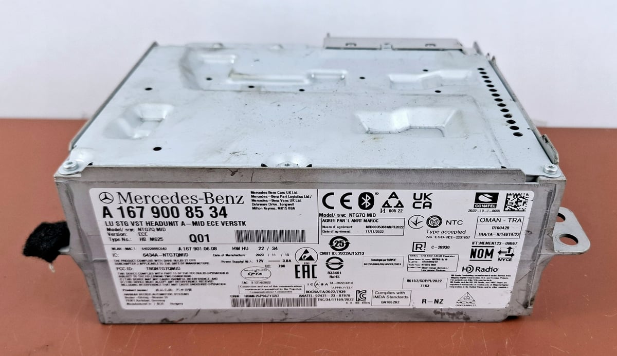 Mercedes-Benz Radio Nawigacja Multimedia NTG7 MID ECE VERSTK A1679008534