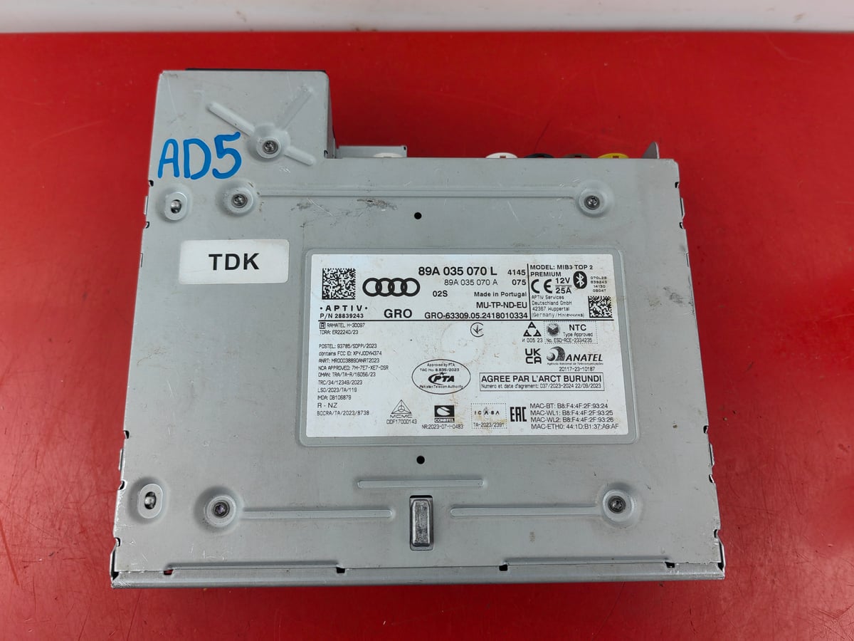 Audi Q4 e-tron Stacja multimedialna 89A035070L (AD5)
