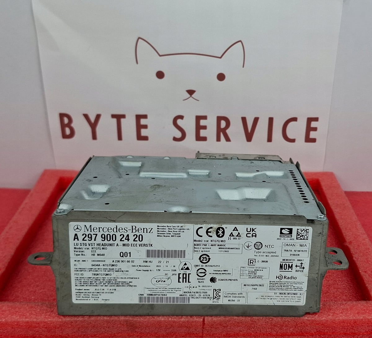 Mercedes-Benz Radio Nawigacja Multimedia NTG7 MID ECE VERSTK A2979002420