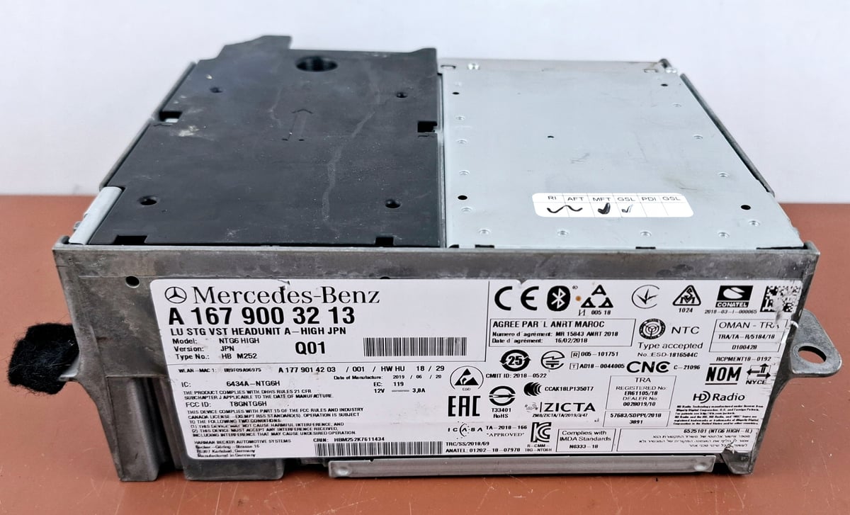 Mercedes-Benz W177 Nawigacja Multimedia NTG6 High JPN A1679003213