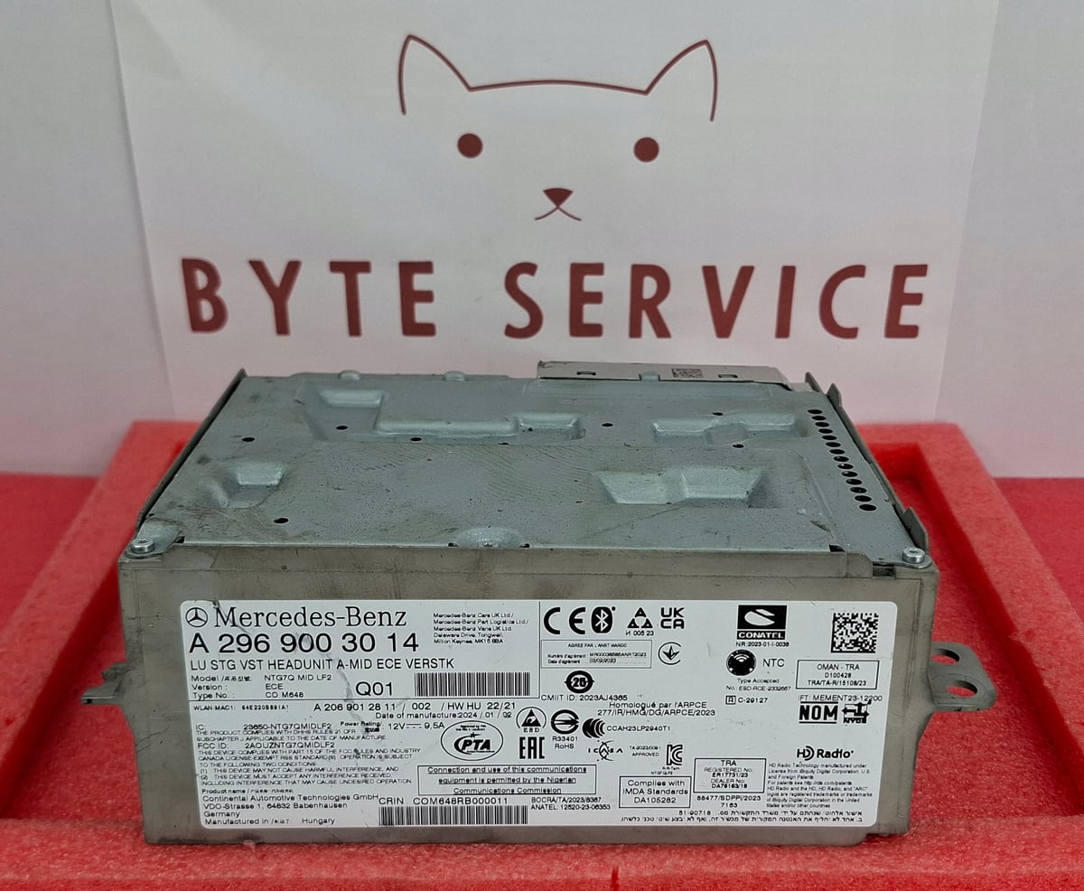 Mercedes-Benz Radio Nawigacja Multimedia NTG7 MID ECE VERSTK A2969003014