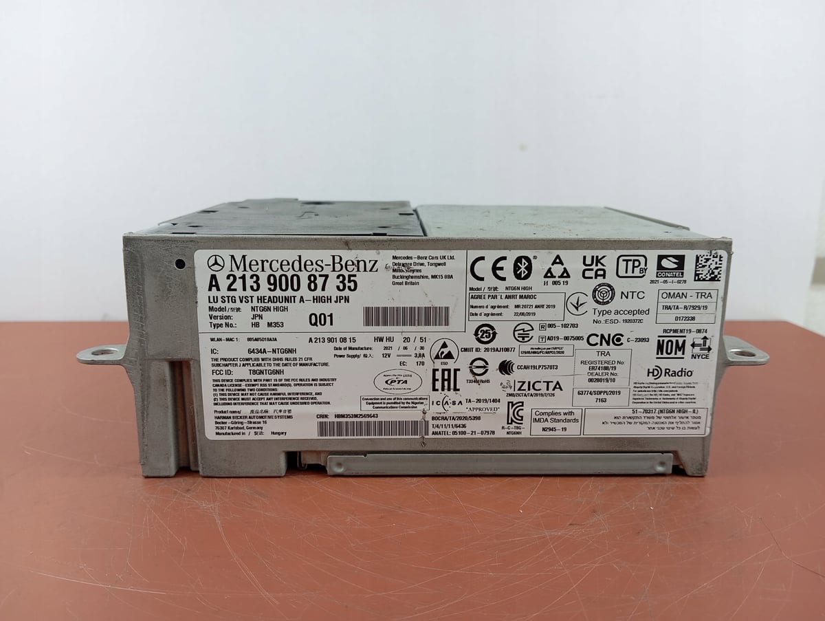 Mercedes-Benz W213 Radio Nawigacja Multimedia NTG6 High JPN A2139008735
