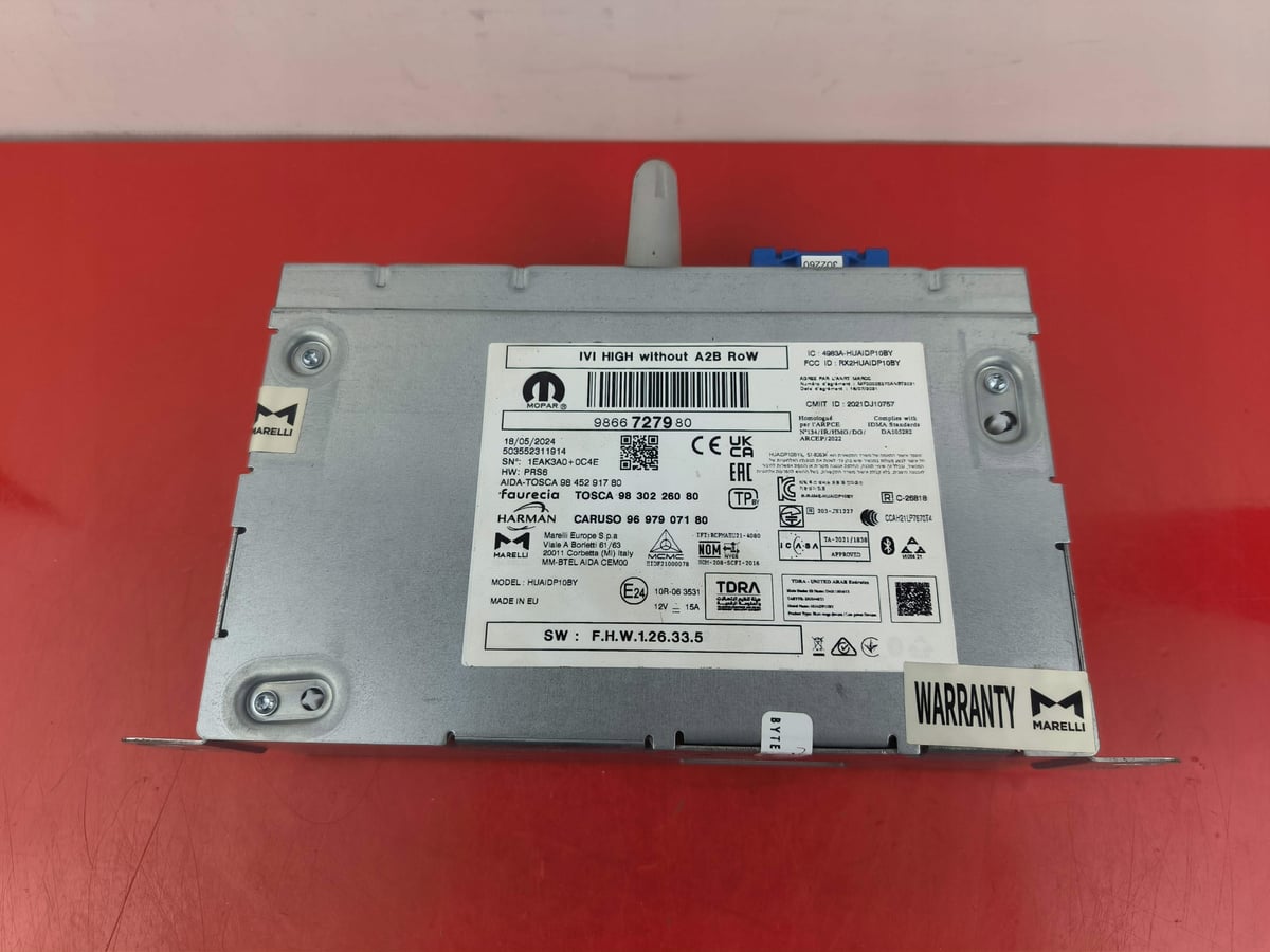Radio Fiat 600 Jeep Avenger 9866727980