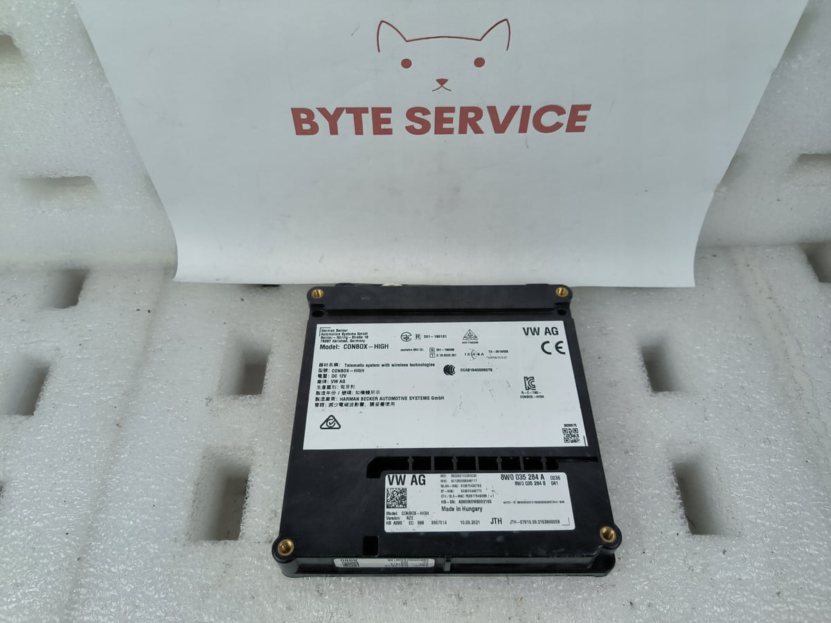 VW AG AUDI STEROWNIK WZYWANIA POMOCY SOS CON-BOX 8W0035284A
