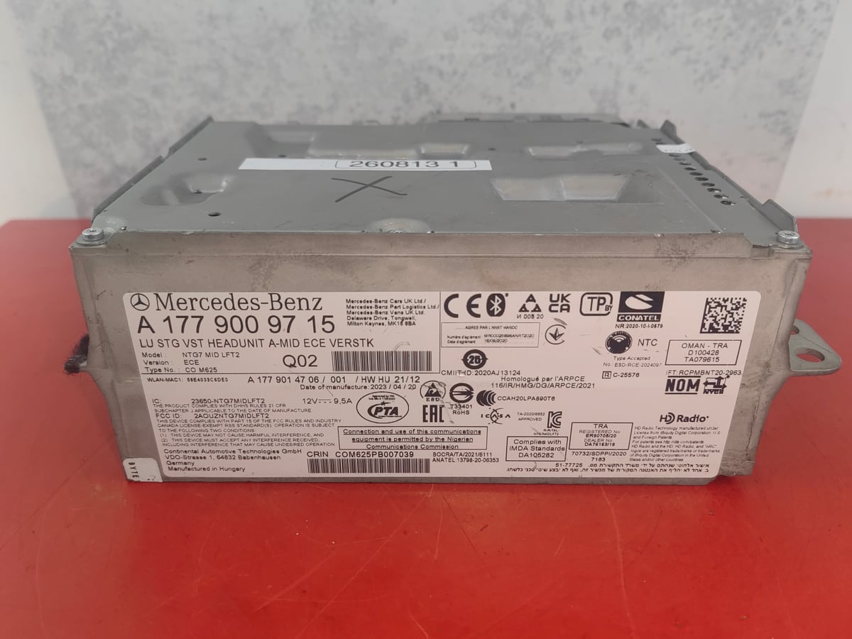 Mercedes-Benz Radio Multimedia NTG7 MID ECE VERSTK A1779009715 260813_1