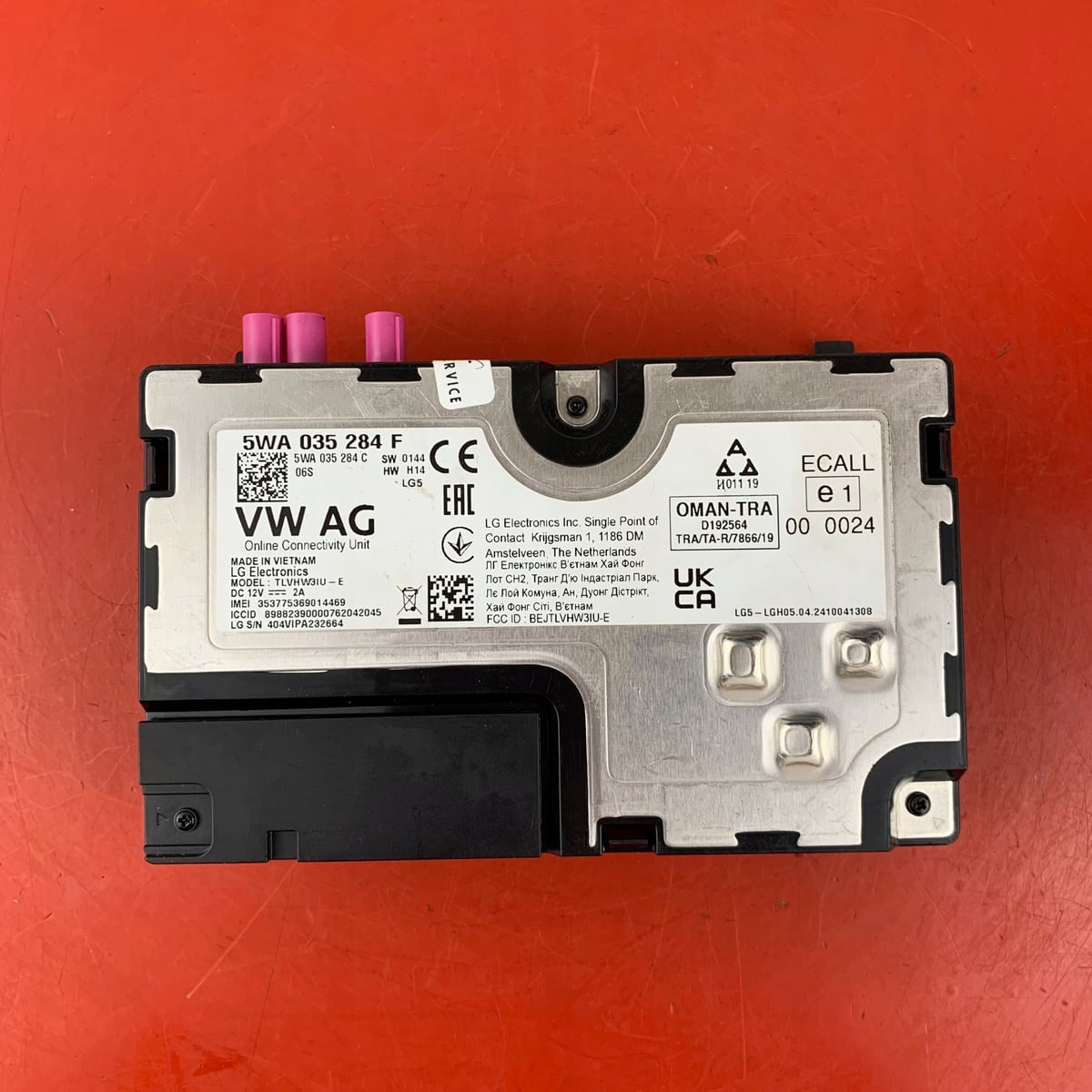 VW SEAT AUDI SKODA MODUŁ STEROWNIK ONLINE 5WA035284F