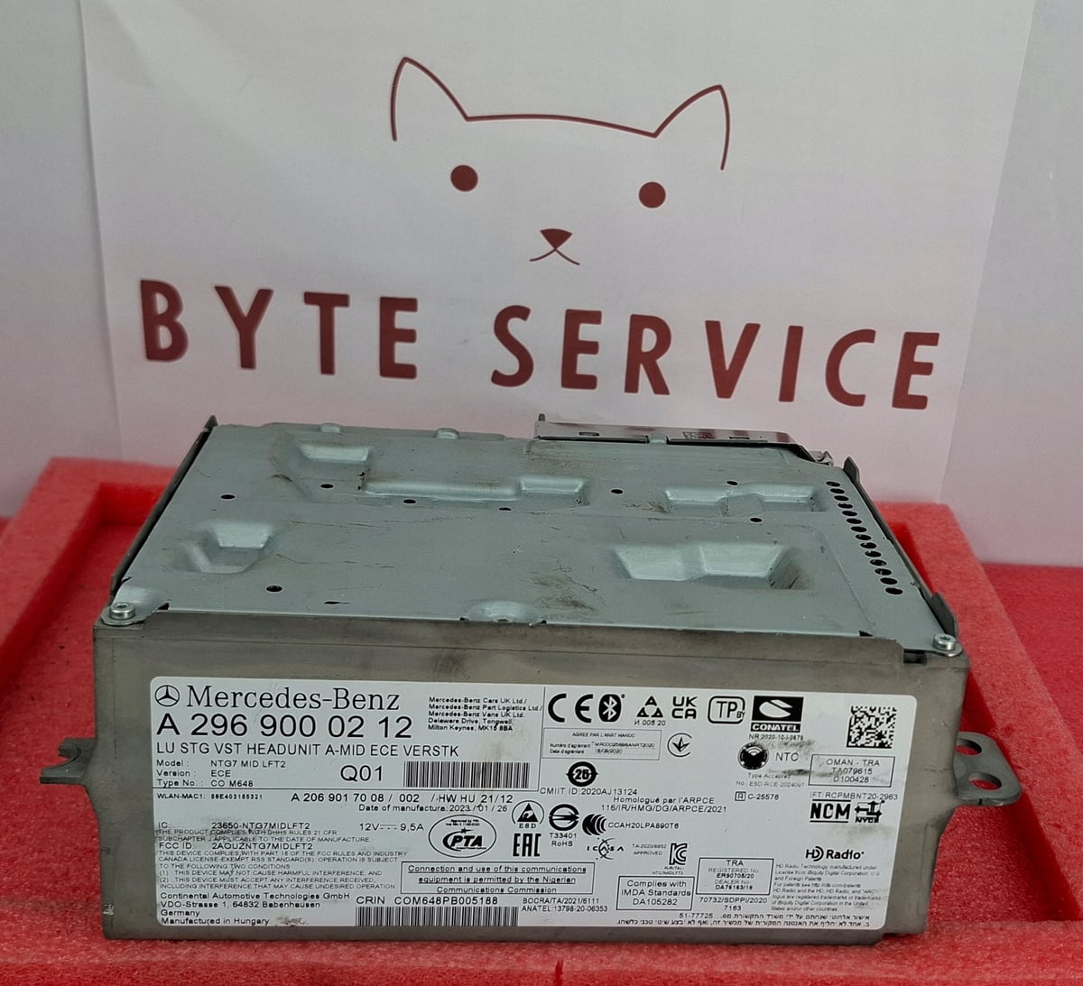 Mercedes-Benz Radio Nawigacja Multimedia NTG7 MID ECE VERSTK A2969000212