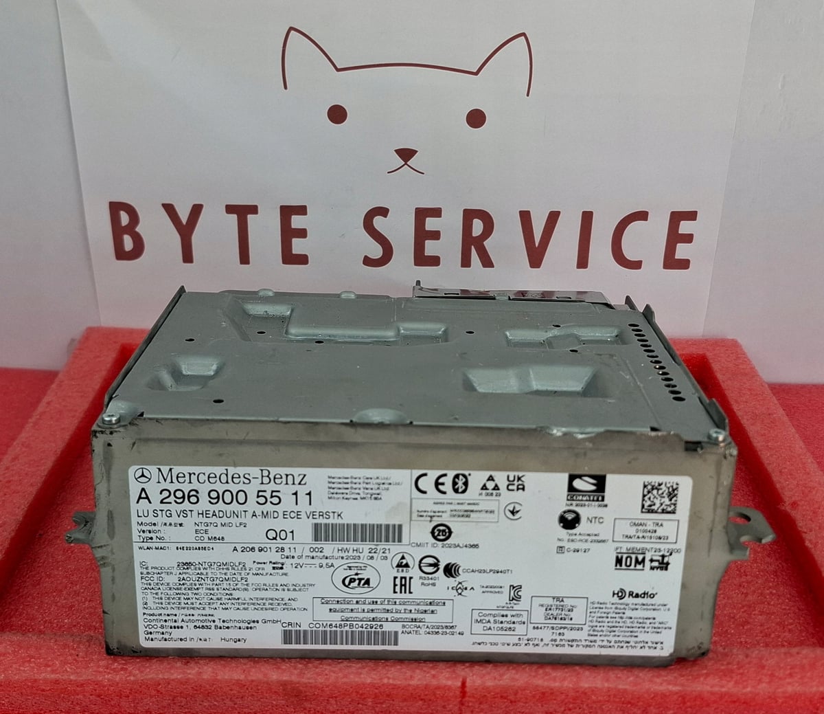Mercedes-Benz Radio Nawigacja Multimedia NTG7 MID ECE VERSTK A2969005511
