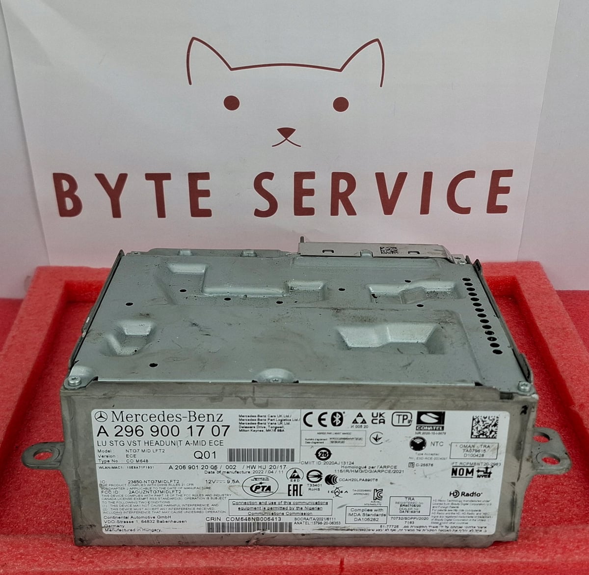 Mercedes-Benz Radio Nawigacja Multimedia NTG7 MID ECE A2969001707