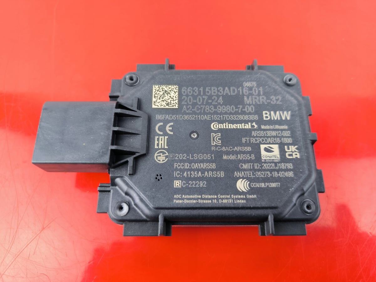BMW G60 G70 U10 U11 Radar Sensor Distronik 5B3AD16 66315B3AD16 Nowy