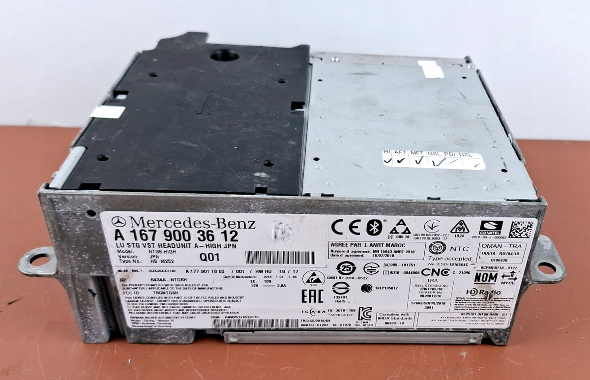 Mercedes-Benz W167 Nawigacja Multimedia NTG6 High JPN A1679003612