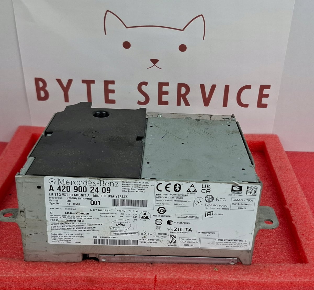 Mercedes Radio Nawigacja Multimedia NTG6 MID ECE USA VERSTK A4209002409