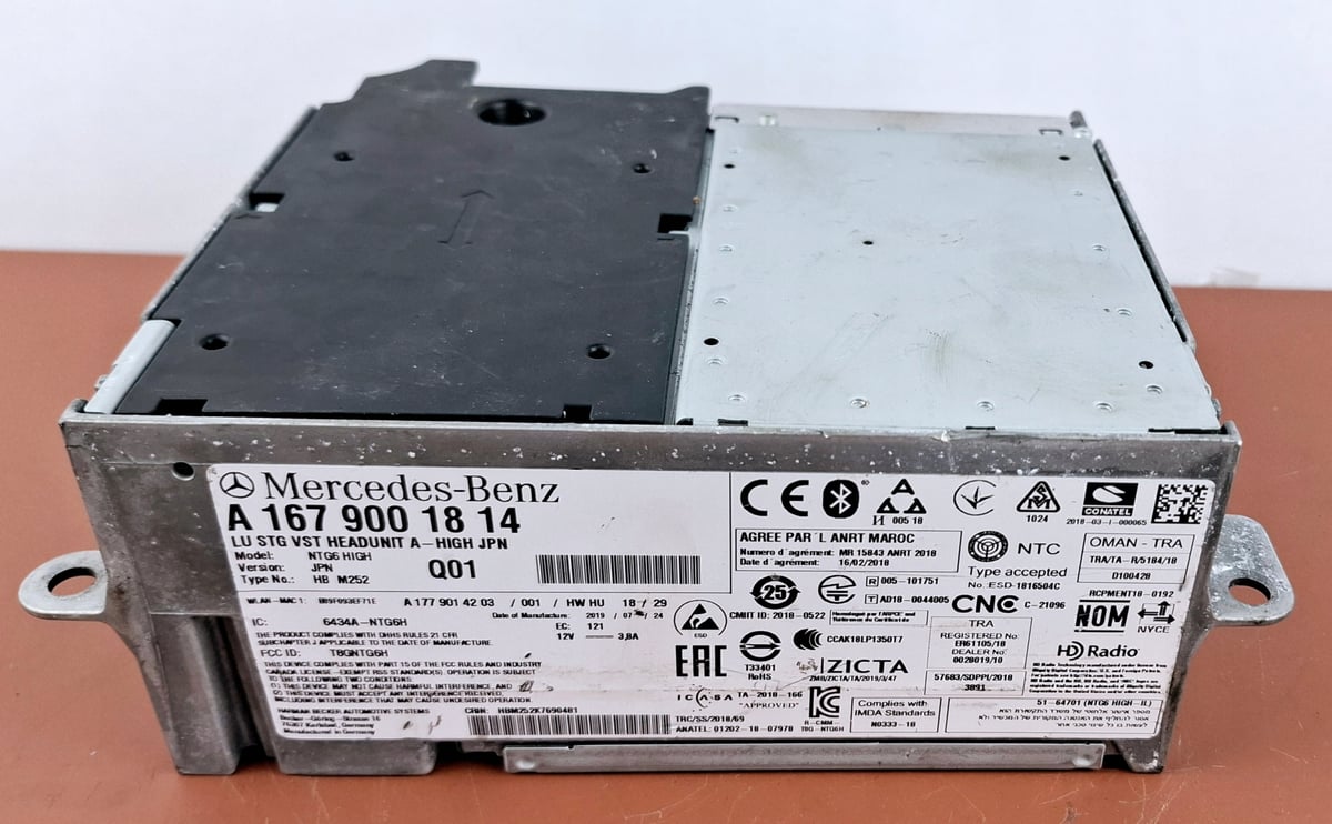 Mercedes-Benz W167 Nawigacja Multimedia NTG6 High JPN A1679001814