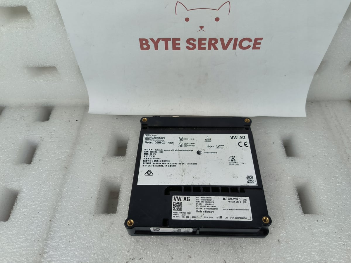 VW AG AUDI STEROWNIK WZYWANIA POMOCY SOS CON-BOX 4K0035283D