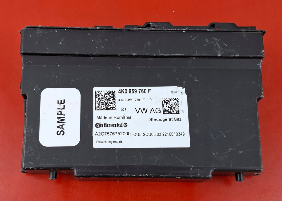 Audi A6 C8 Moduł / Sterownik fotela 4K0959760F