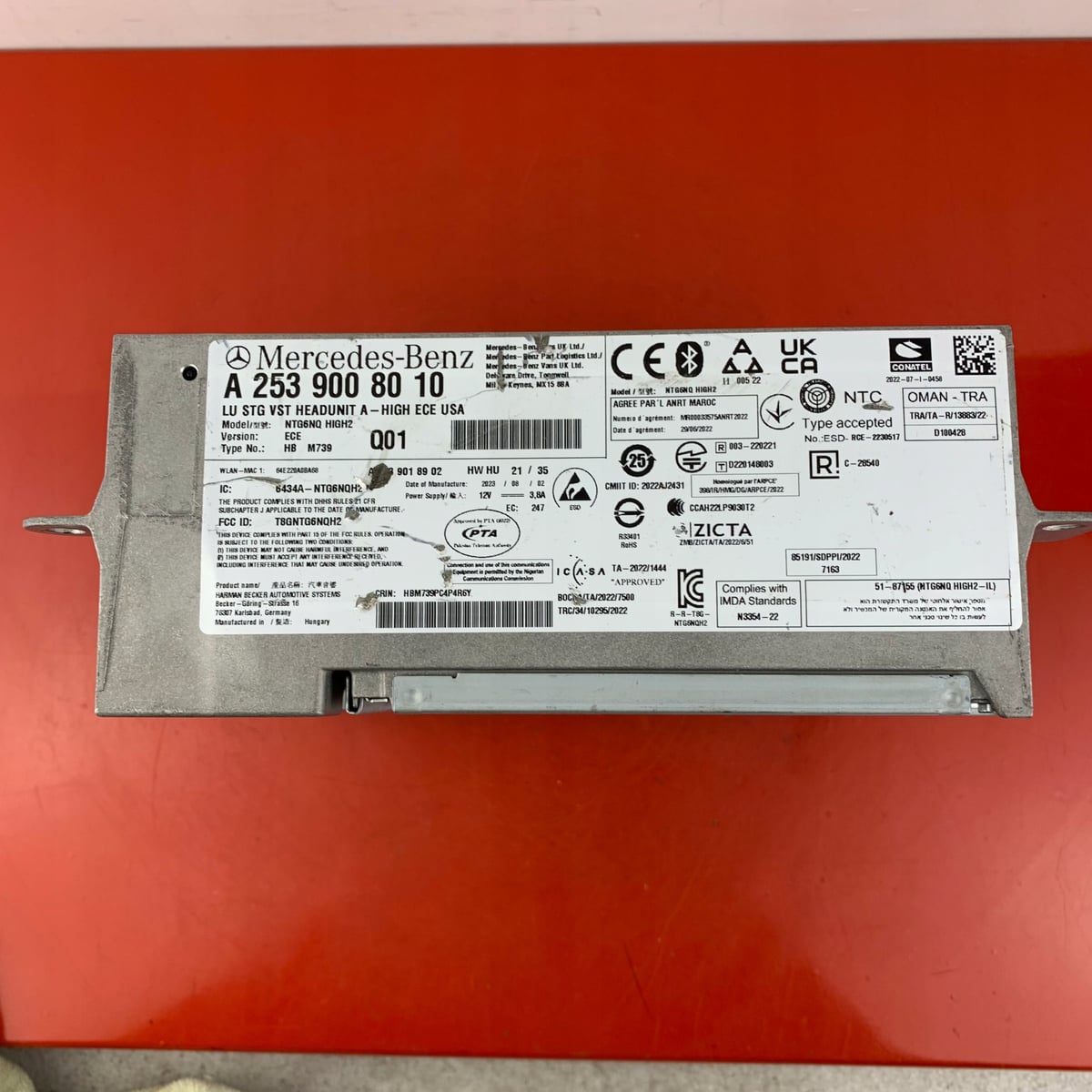 Mercedes-Benz Nawigacja Multimedia NTG6 High ECE USA A2539008010