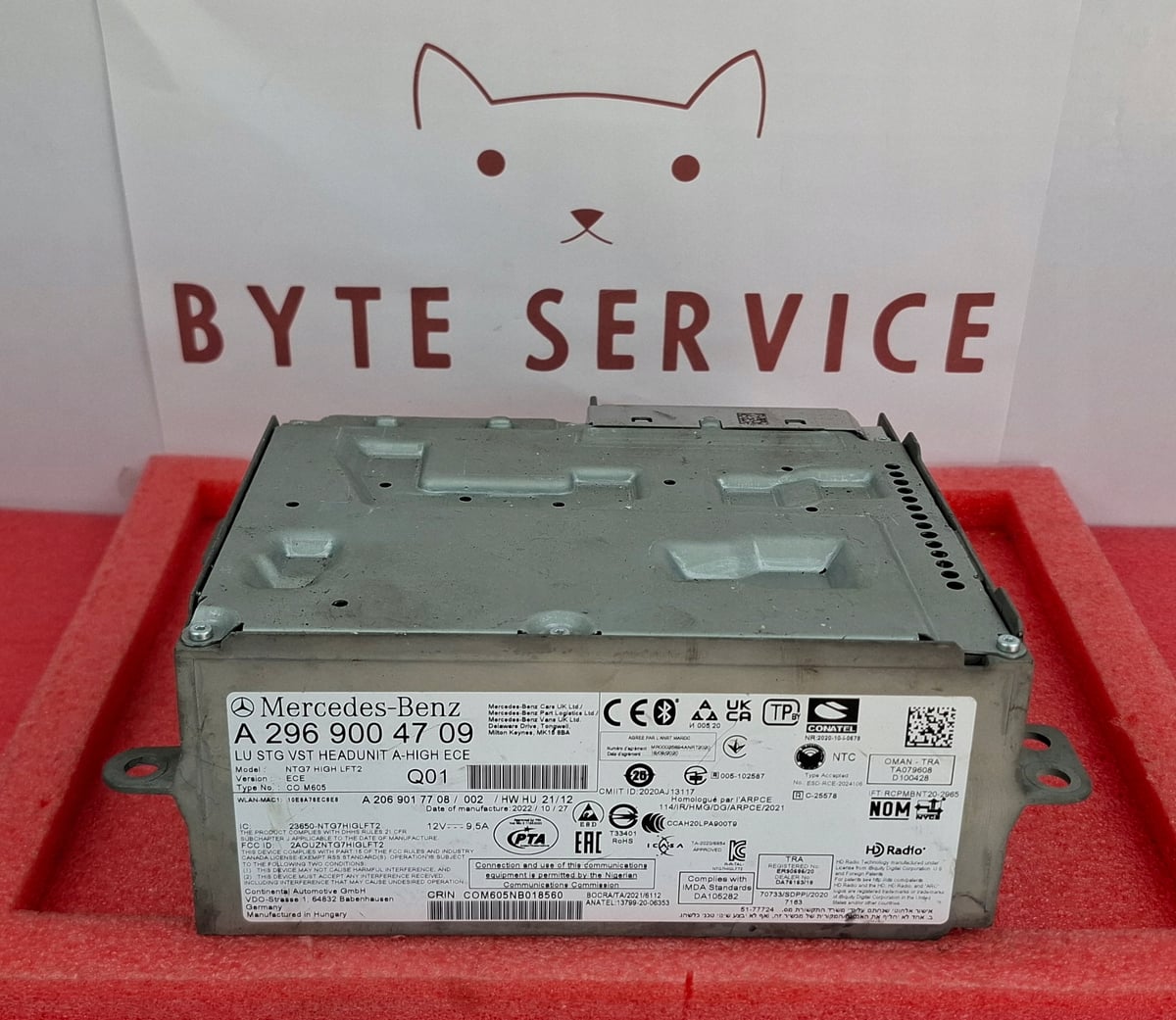 Mercedes-Benz Radio Nawigacja Multimedia NTG7 HIGH ECE A2969004709