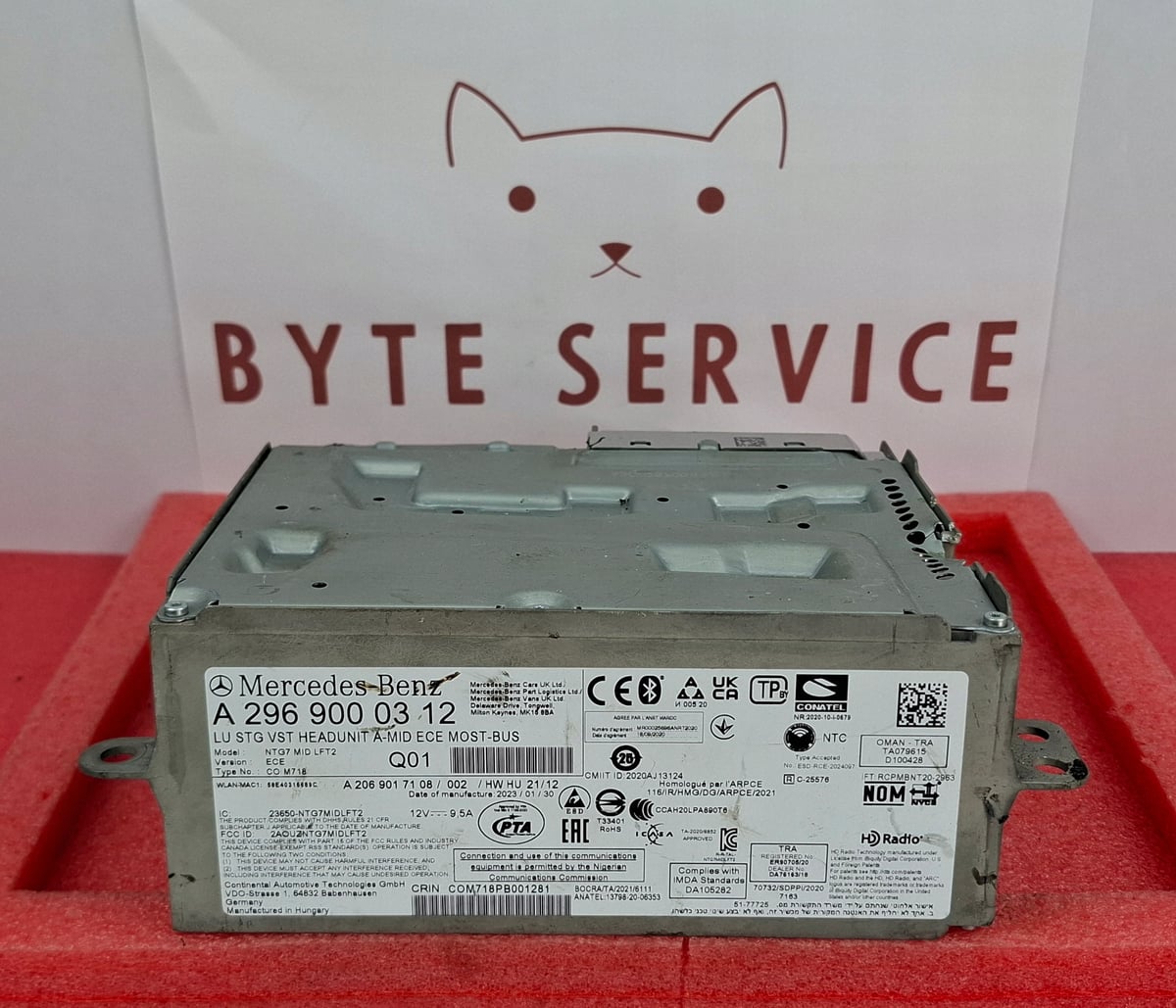 Mercedes-Benz Radio Nawigacja Multimedia NTG7 MID ECE MOST-BUS A2969000312