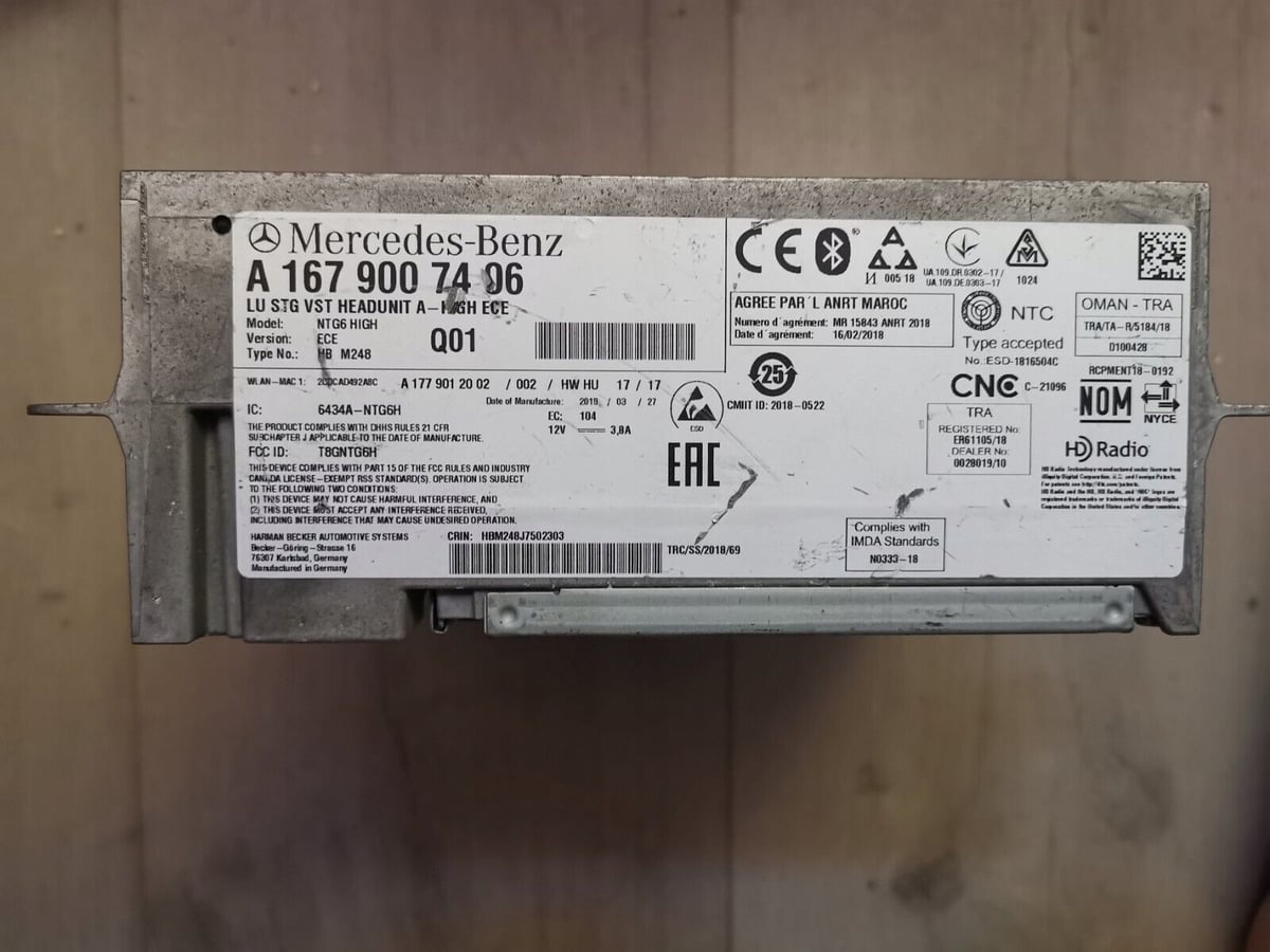 Nawigacja Mercedes NTG6 High ECE A1679007406