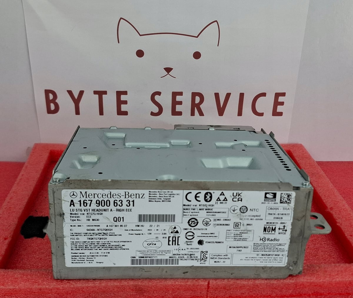 Mercedes-Benz Radio Nawigacja Multimedia NTG7 High ECE A1679006331