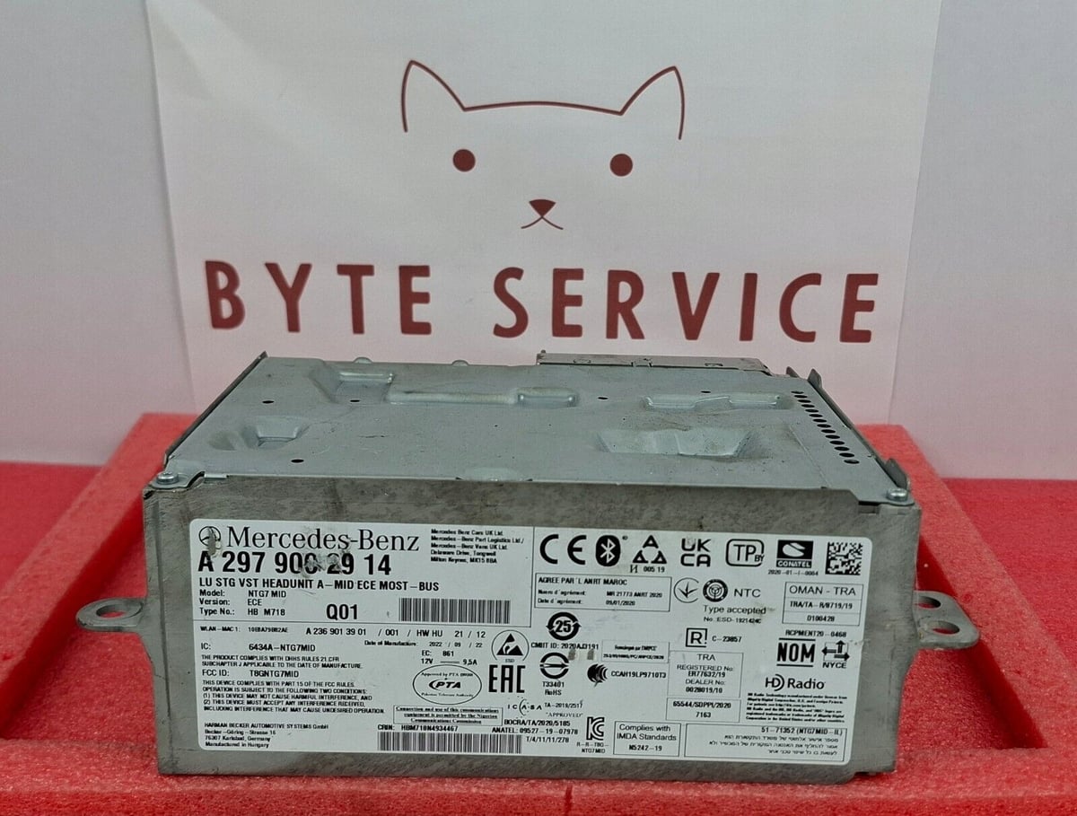 Mercedes-Benz Radio Nawigacja Multimedia NTG7 MID ECE MOST-BUS A2979062914