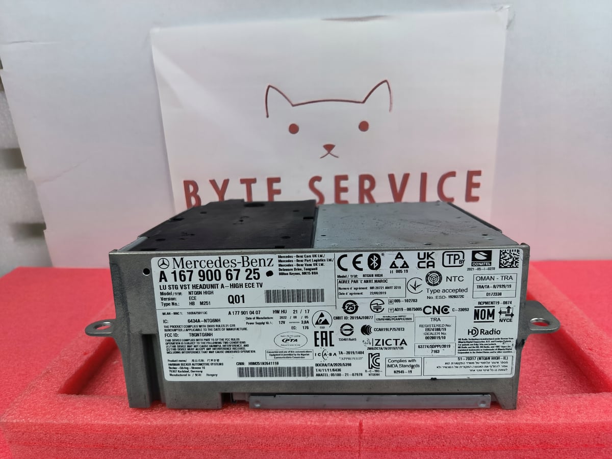 Mercedes-Benz Nawigacja Multimedia NTG6 HIGH ECE TV A1679006725