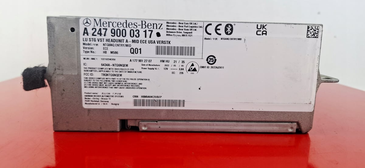 Mercedes-Benz Nawigacja Multimedia NTG6 MID ECE USA VERSTK A2479000317