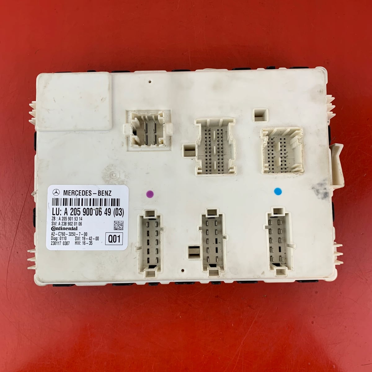 MERCEDES W205 MODUŁ STEROWNIK KOMFORTU A2059000649
