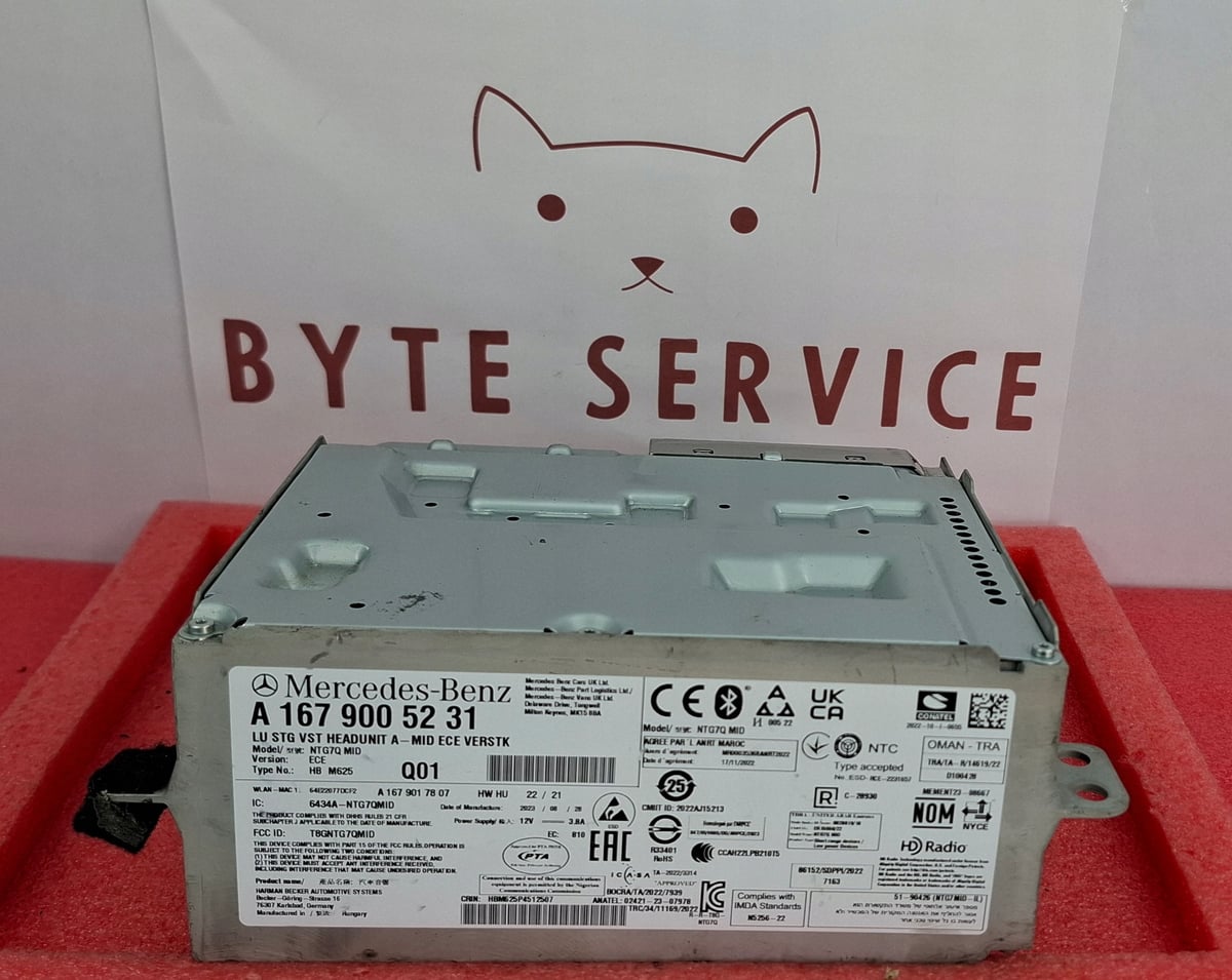 Mercedes-Benz Radio Nawigacja Multimedia NTG7 MID ECE VERSTK A1679005231