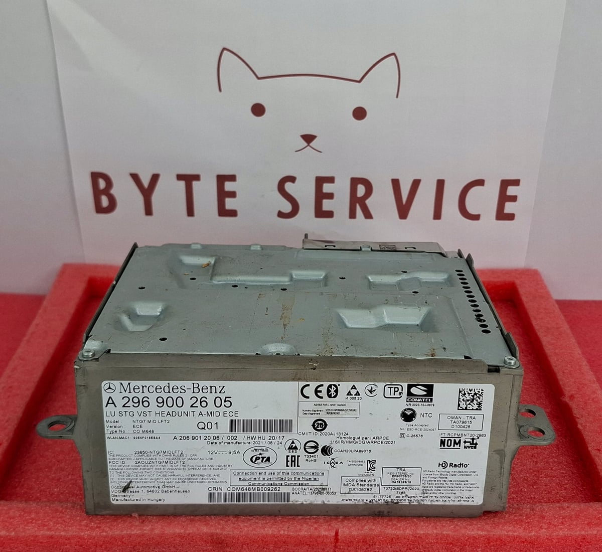 Mercedes-Benz Radio Nawigacja Multimedia NTG7 MID ECE A2969002605