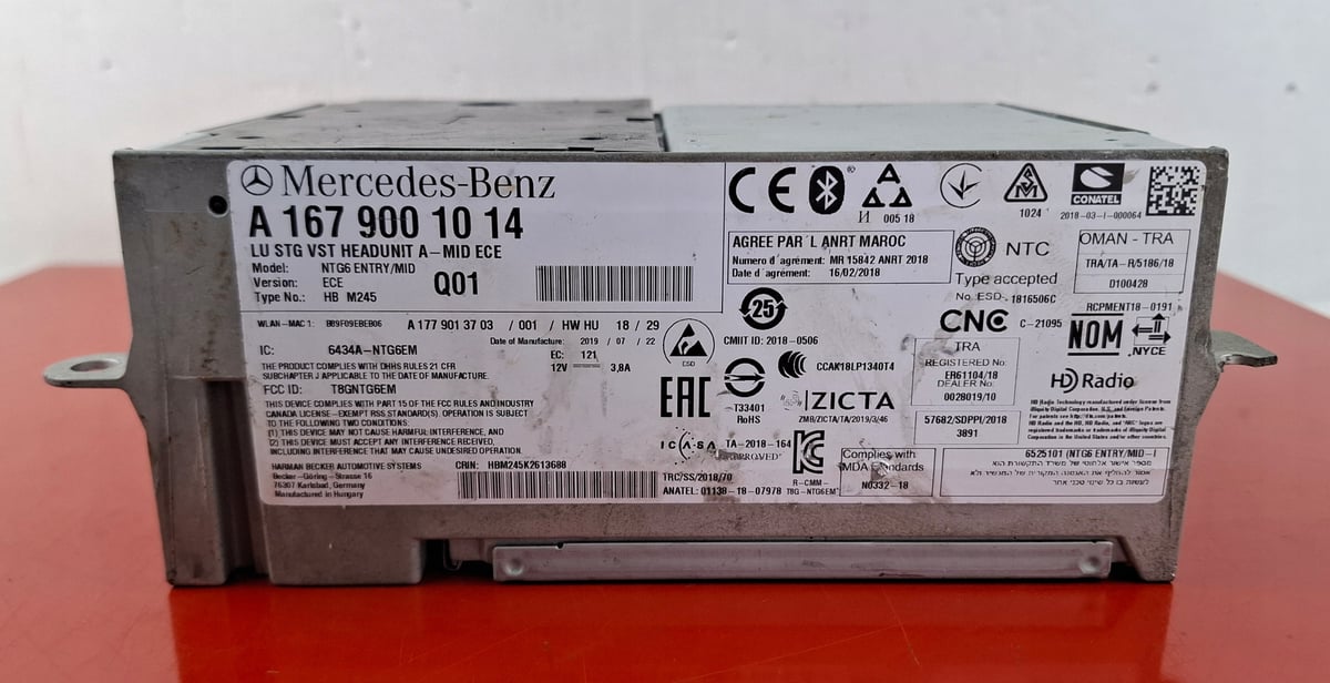 Radio nawigacja Mercedes-Benz OE A1679001014 logo
