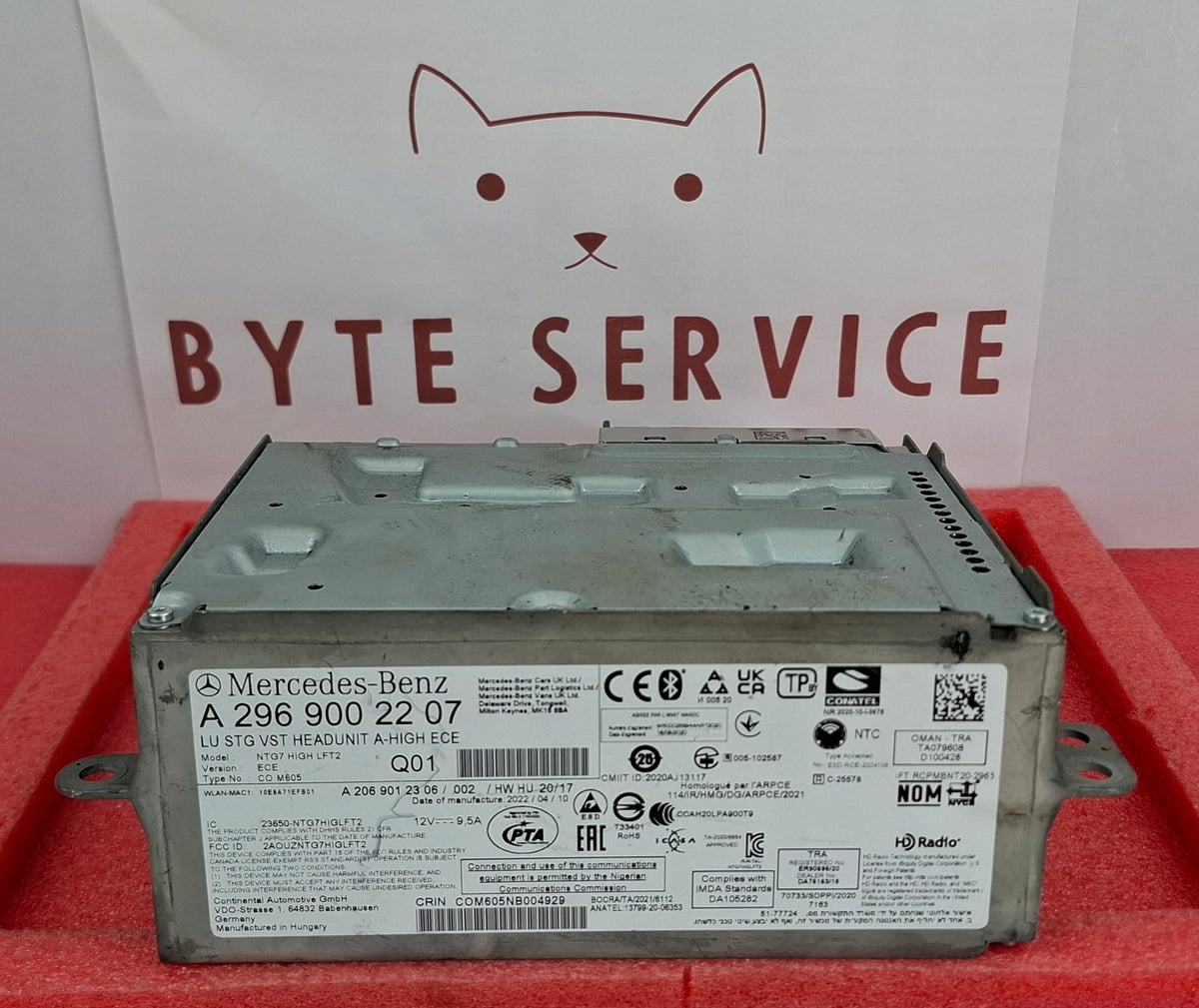 Mercedes-Benz Radio Nawigacja Multimedia NTG7 HIGH ECE A2969002207