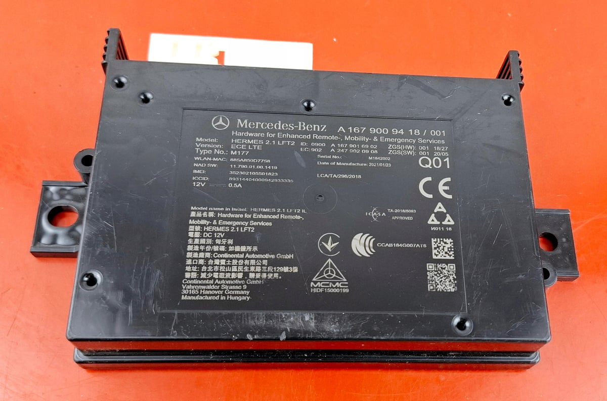 Mercedes-benz W167 Moduł / Sterownik komunikacji TELEMATIC A1679009418